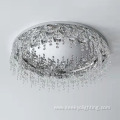 Luxury mirror chassis crystal pendant ceiling lamp